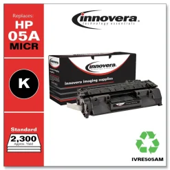 Innovera 2300 Page-Yield Remanufactured MICR Toner Replacement for 05AM (CE505AM) - Black