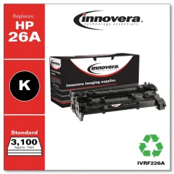 Innovera 3100 Page-Yield Remanufactured Toner Replacement for 26A (CF226A) - Black