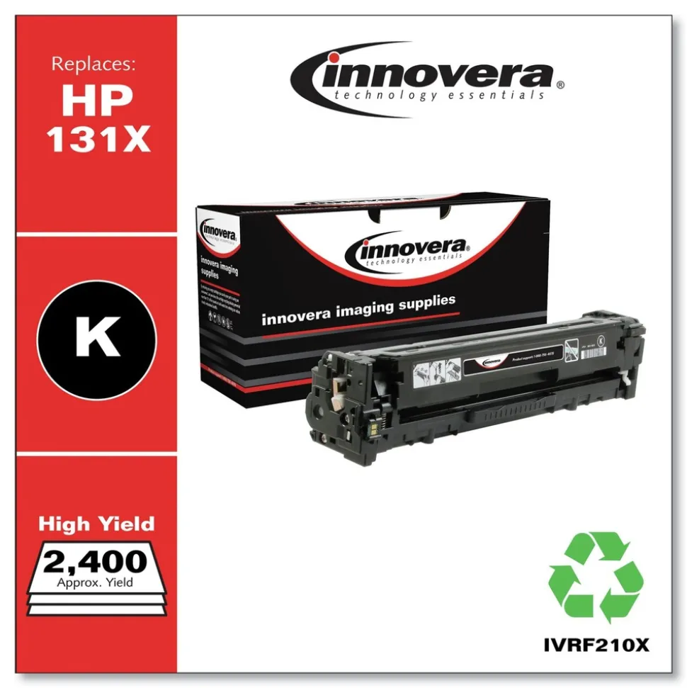 Innovera 2300 Page-Yield Remanufactured High-Yield Toner Replacement for 131X (CF210X) - Black