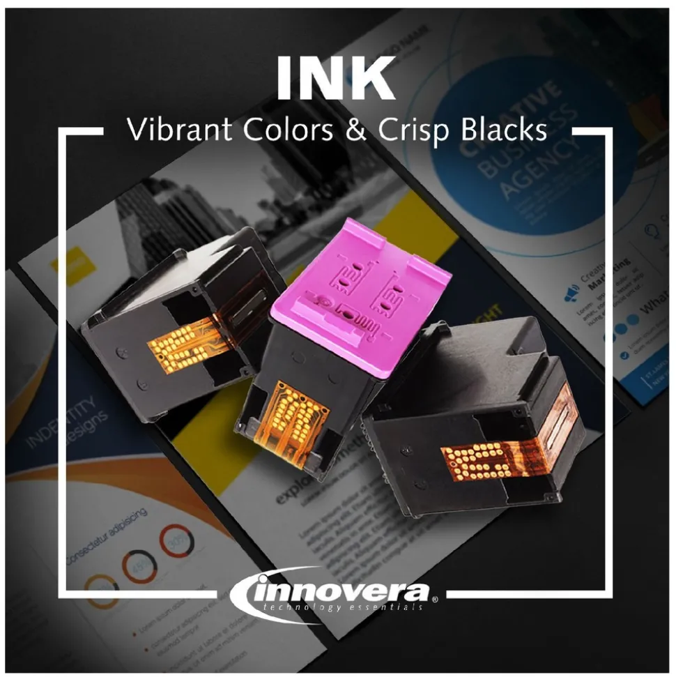 Innovera 825 Page-Yield Remanufactured High-Yield Ink Replacement for 910XL - Cyan