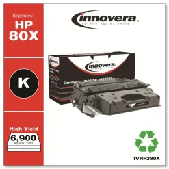 Innovera 6900 Page-Yield Remanufactured High-Yield Toner Replacement for 80X (CF280X) - Black