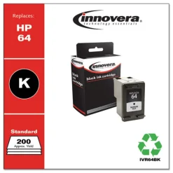 Innovera 200 Page-Yield Remanufactured Ink Replacement for 64 (N9J90AN) - Black