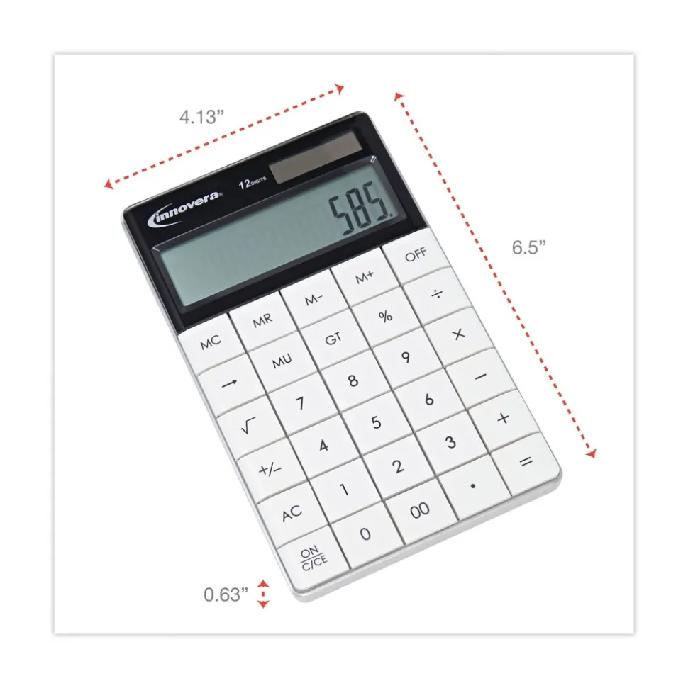 Innovera 12-Digit LCD Large Button Calculator