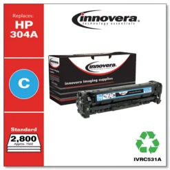 Innovera IVRC531A Remanufactured Cyan Toner Replacement for CC531A #304A 2800 Page-Yield