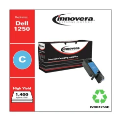 Innovera IVRD1250C 1400 Page-Yield Remanufactured High-Yield Toner Replacement for 331-0777 - Cyan