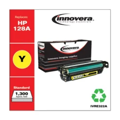 Innovera IVRE322A 1300 Page-Yield Replacement for HP 128A Remanufactured Toner - Yellow
