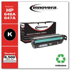 Innovera IVRE260A 8500 Page-Yield Remanufactured Black Toner Replacement for 647A