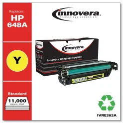 Innovera IVRE262A Remanufactured 11000 Page Yield Toner Cartridge for HP CE262A - Yellow