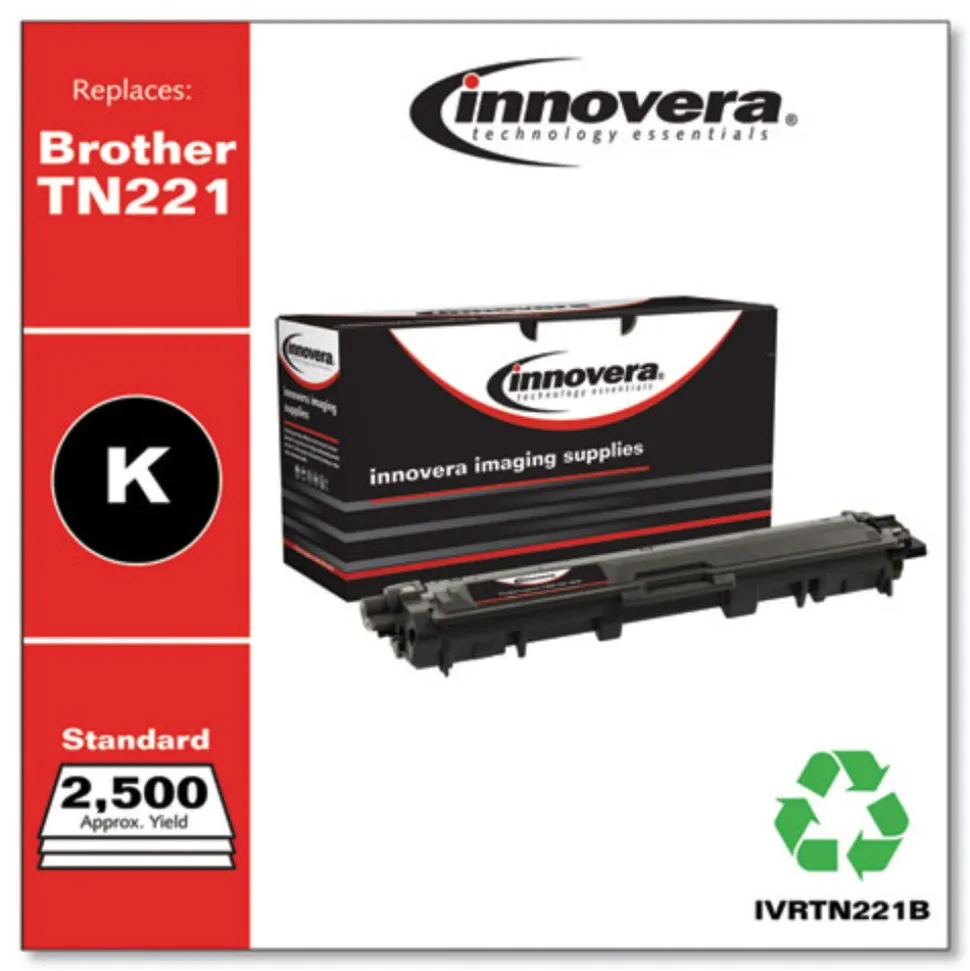Innovera IVRTN221B Remanufactured 2500-Page Yield Toner for Brother TN221BK - Black