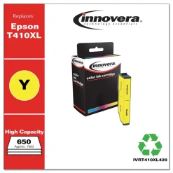 Innovera IVRT410XL420 650 Page-Yield Remanufactured High-Yield Ink Replacement for T410XL - Yellow