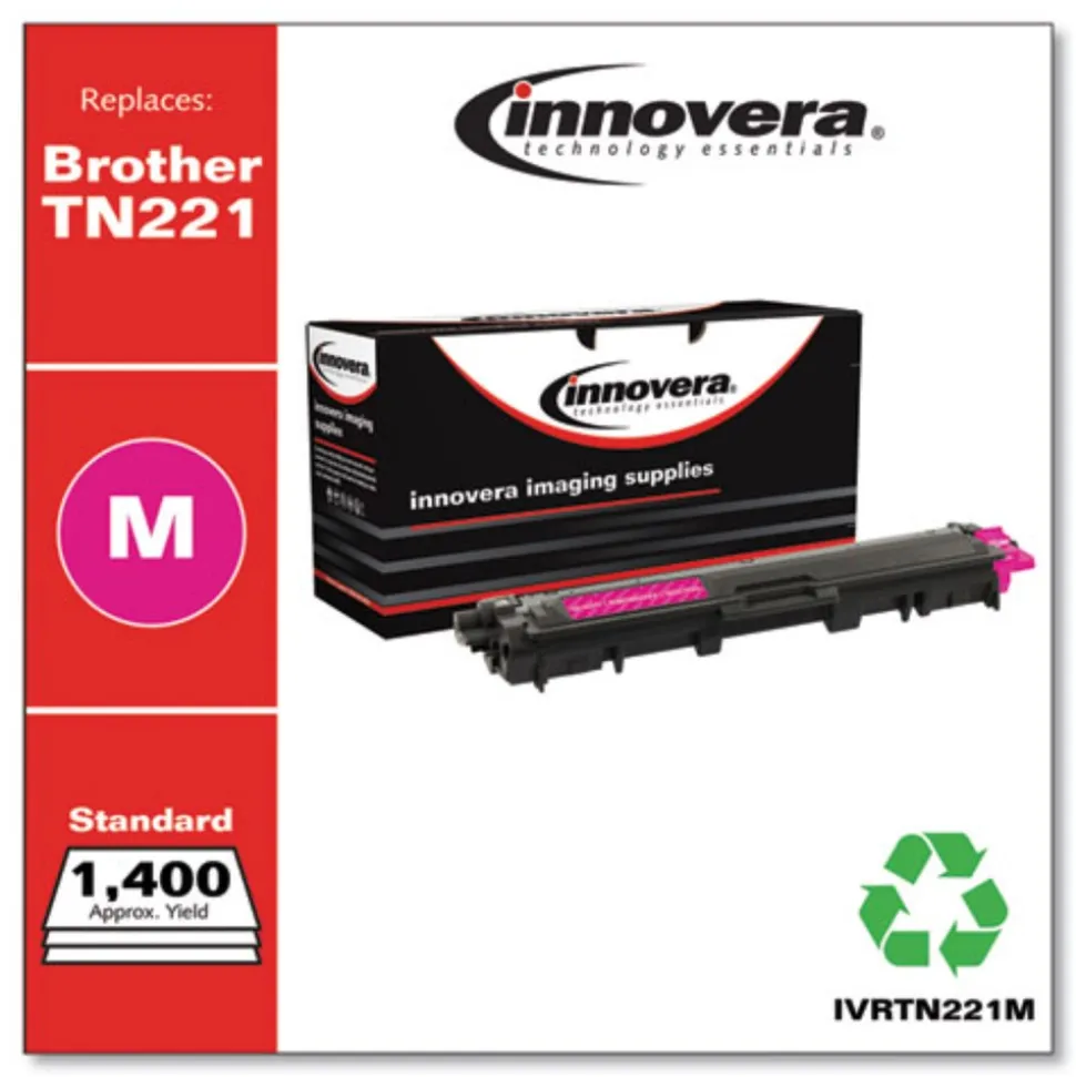 Innovera Remanufactured 1400 Page Yield Toner Replacement for TN221M - Magenta