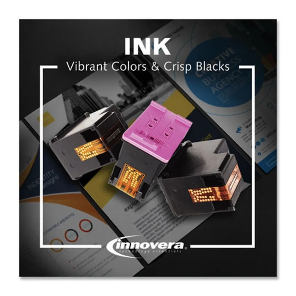 Innovera Remanufactured 200/165 Page-Yield Replacement Ink for 62 (N9H64FN) - Black/Tri-Color
