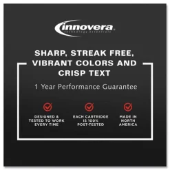 Innovera Remanufactured 200/165 Page-Yield Replacement Ink for 62 (N9H64FN) - Black/Tri-Color