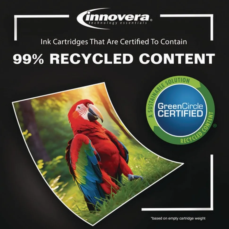Innovera Remanufactured 200/165 Page-Yield Replacement Ink for 62 (N9H64FN) - Black/Tri-Color