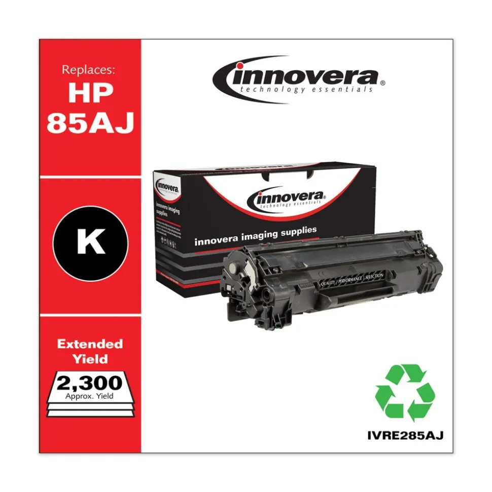 Innovera Remanufactured 2300 Page Extended Yield Toner Cartridge for HP CE285AJ - Black