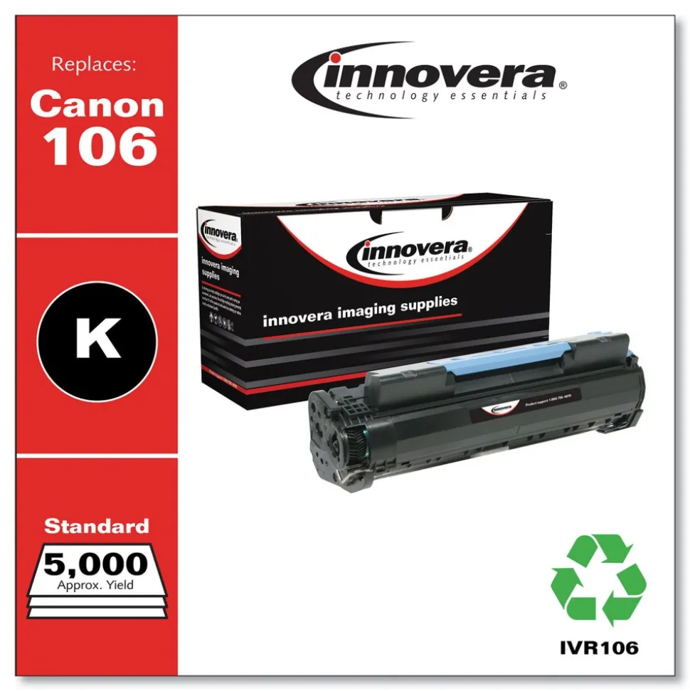 Innovera Remanufactured Black Toner Replacement for 0264B001 #106 5000 Page-Yield