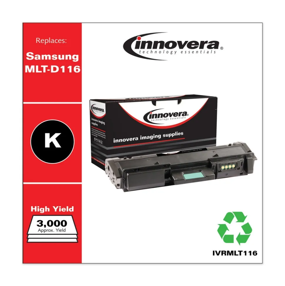 Innovera Remanufactured Black Toner Replacement for MLT-D116L 3000 Page-Yield