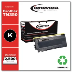 Innovera Remanufactured 2500-Page Yield Toner Replacement for TN350 - Black