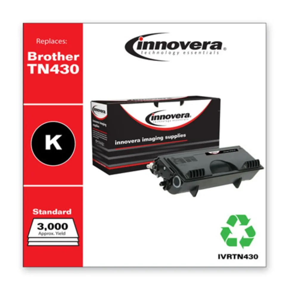 Innovera Remanufactured 3000-Page Yield Toner Replacement for TN430 - Black
