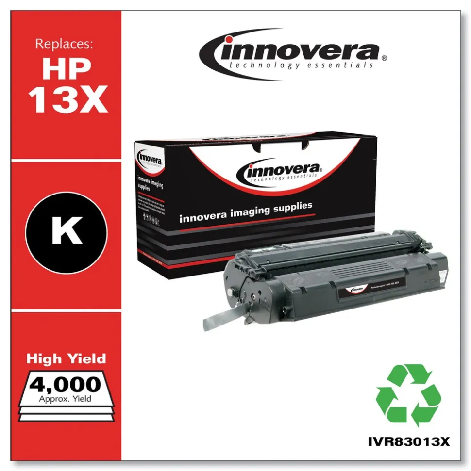 Innovera Remanufactured Q2613x (13x) High-Yield Toner, Black