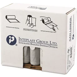 Inteplast Group 30 gal. 0.58 mil 30 in. x 36 in. Low-Density Commercial Can Liners - Clear (25 Bags/Roll, 10 Rolls/Carton)
