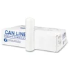 Inteplast Group 43 in. x 48 in. 56 gal 22 mic Interleaved Roll High-Density Commercial Can Liners - Natural (25 Bags/Roll, 8 Rolls/Carton)