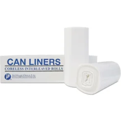 Inteplast Group 1000/Carton 24 x 24 7-10 gal .35 mil Institutional Low-Density Can Liners - Black