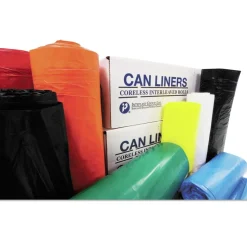 Inteplast Group 1000/Carton 24 x 24 7-10 gal .35 mil Institutional Low-Density Can Liners - Black