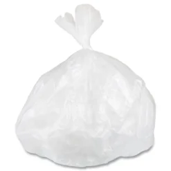 Inteplast Group Low-Density 16 Gallon 24 in. x 32 in. Commercial Can Liners - White (500/Carton)