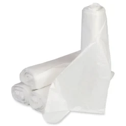 Inteplast Group Low-Density 16 Gallon 24 in. x 32 in. Commercial Can Liners - White (500/Carton)