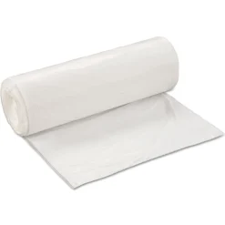Inteplast Group WSL3858XHW-2 Low-Density 60 Gallon 0.7 mil 38 in. x 58 in. Commercial Can Liners - White (100/Carton)