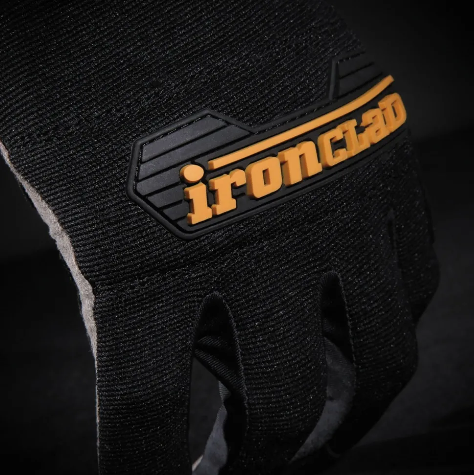 Ironclad General Utility Spandex Gloves - Black/Medium (1-Pair)