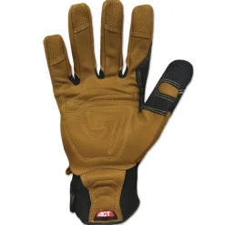 Ironclad Ranchworx Leather Gloves - Large, Black/Tan (1 Pair)