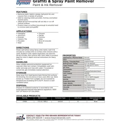 ITW Dymon 17.5 oz. Jelled Formula Graffiti/Paint Remover Aerosol Spray (12/Carton)