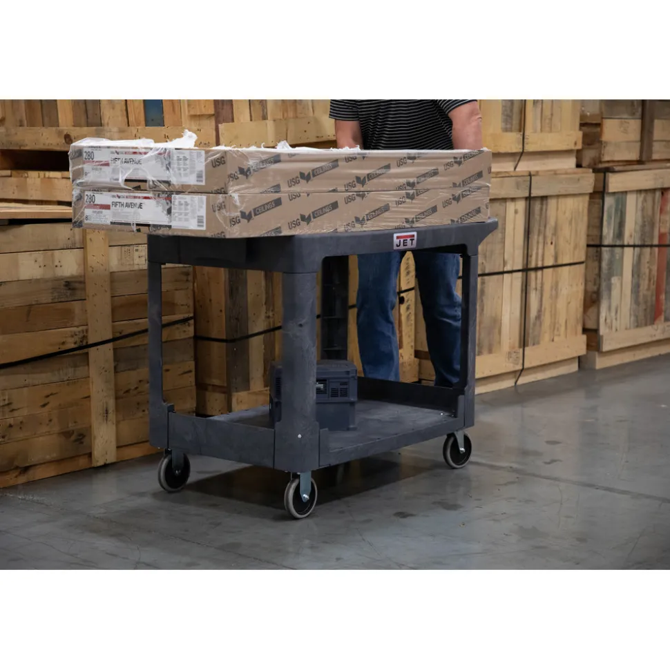 JET Resin Flat Top Utility Cart