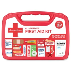 Johnson & Johnson Red Cross 160-Piece All-Purpose First Aid Kit