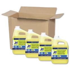 Joy 57447 1 Gallon Bottle Lemon Scent Dishwashing Liquid (4/Carton)