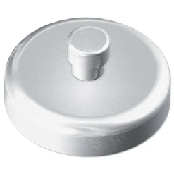 Kantek 1.5 in. Diameter Mounting Magnets for Kantek Acrylic Glove and Paper Towel Dispensers - White/Silver
