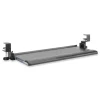 Kantek 26.8 in. x 11.1 in. Desk Clamp Five-Position Tilting Keyboard Tray - Black