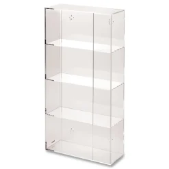 Kantek 10.5 in. x 4 in. x 21.25 in. Quad Glove Dispenser - Clear