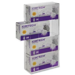 Kantek 10.5 in. x 4 in. x 21.25 in. Quad Glove Dispenser - Clear