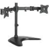 Kantek 32 in. x 13 in. x 17.5 in. Supports 18 lbs. Dual Monitor Articulating Desktop Stand for 13 in. to 27 in. Monitors - Black