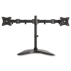 Kantek 32 in. x 13 in. x 17.5 in. Supports 18 lbs. Dual Monitor Articulating Desktop Stand for 13 in. to 27 in. Monitors - Black