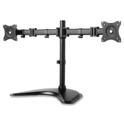 Kantek 32 in. x 13 in. x 17.5 in. Supports 18 lbs. Dual Monitor Articulating Desktop Stand for 13 in. to 27 in. Monitors - Black