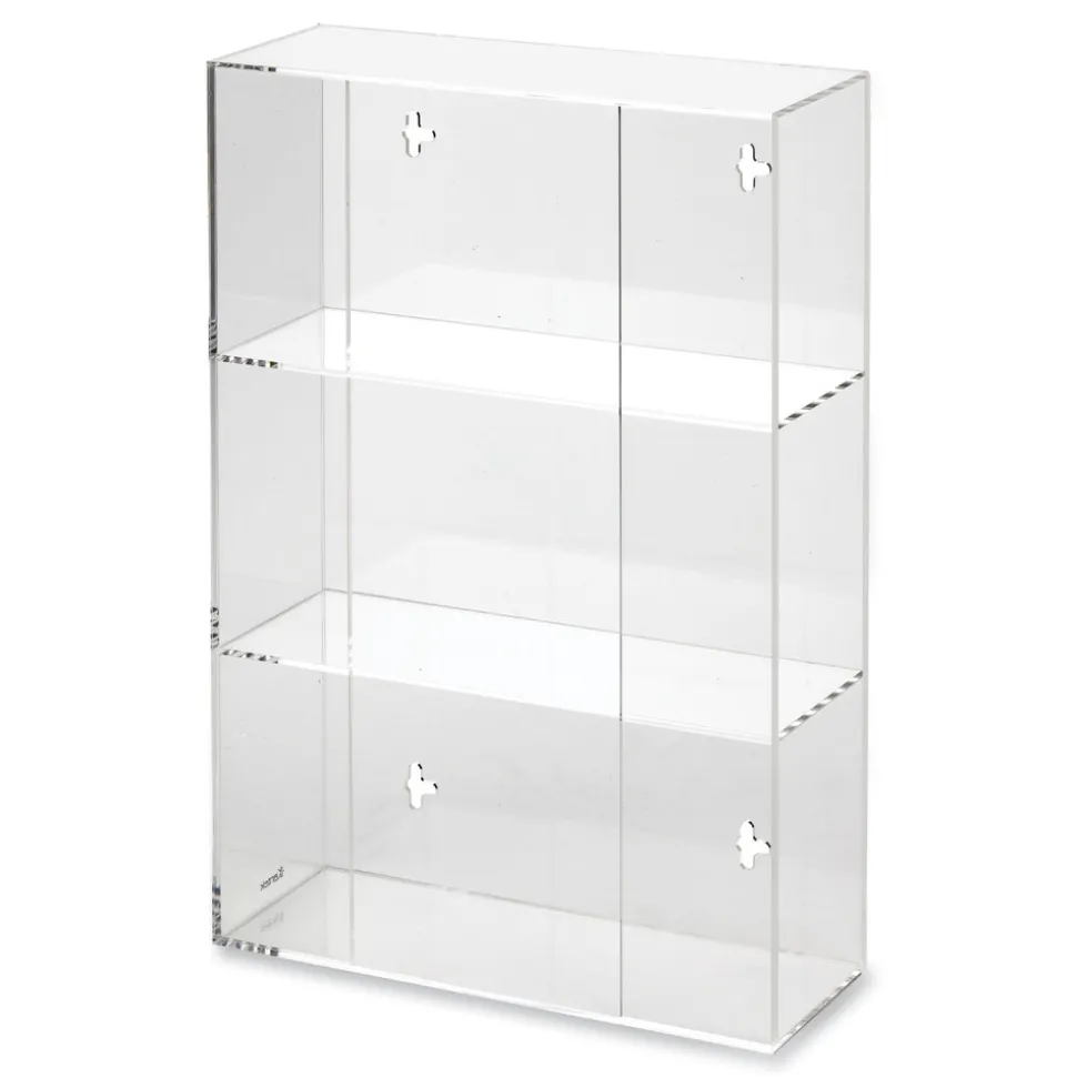 Kantek 10 in. x 4 in. x 16 in. Triple Glove Dispenser - Clear