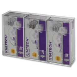 Kantek 10 in. x 4 in. x 16 in. Triple Glove Dispenser - Clear
