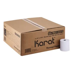 Karat 3.13 in. x 273 ft. Thermal Paper Rolls - White (50/Carton)