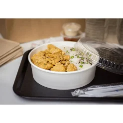 Karat 7.99 in. x 2.4 in. 48 oz. Paper Food Bucket - White (270/Carton)