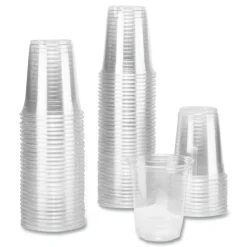 Karat 12 oz. 92 mm Rim Diameter PET Plastic Cups - Clear (1000/Carton)