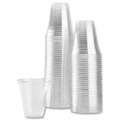 Karat 12 oz. 98 mm Rim Diameter PET Plastic Cups - Clear (1000/Carton)
